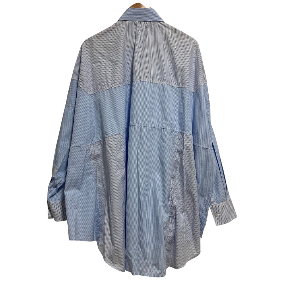 LOEWE Patchwork Oversized Striped Long Sleeve Shi… - image 4