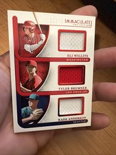 Panini 2026 Immaculate Baseball TRI-ETK Patch Willits, Bremner, Anderson 13/49
