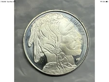 1 oz. Highland Mint Silver Round Buffalo Design .999 Fine Silver