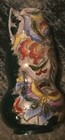 Japanese Sumida Gawa (Sumida ware) style vase Butterfly — photo 9