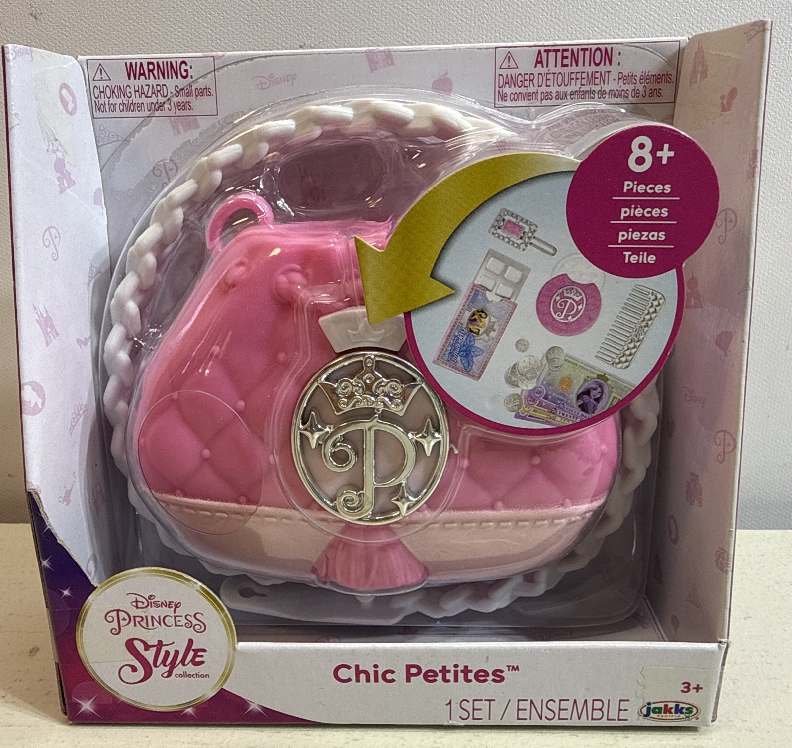 Disney Princess Style Collection Chic Petites Set 8+ Accessories