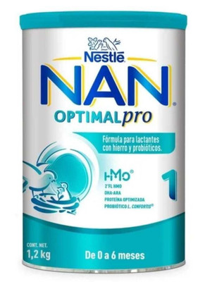 2X NESTLE NAN OPTIPRO 1 - 2 BIG CANS OF 1.2KG (2.6 lbs) EACH - FREE SHIPPING
