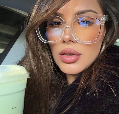 MISS PRETTY Women Eyeglasses CAT EYE CLEAR Shadz Glasses Oversized Blue Light XL