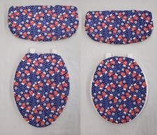 Christmas Mittens Toilet Seat Lid and Tank Cover Set