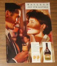 Seltene Werbung BAILEYS Original Irish Cream - Zeit für Gefühle 1989