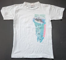 Vintage 90s Alaska Inside Passage Shirt Size S / M  River Nature Boat