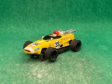ROAD RACE REPLICA CUSTOM REPCO BRABHAM, YELLOW # 28, RRR SLIM LINE CUSTOM WHEELS