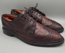 Zapatos Oxford ALLEN EDMONDS 9097 MacNeil Borgoña Concha Cordobesa Ala Larga 8 D