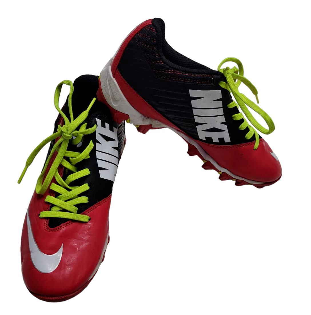 Nike Kids' Vapor Shark Low TD Football Red Size 5.5Y Cleats 643161-016
