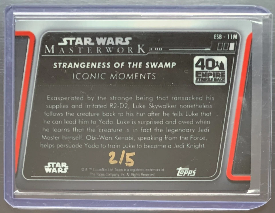 2020 STAR WARS Masterworks 40th Empire Strikes Back Skywalker RD2D METAL /5 - Image 3 of 3
