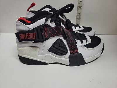 Nike Air Raid Basketball Shoes Mens Size White University Red
