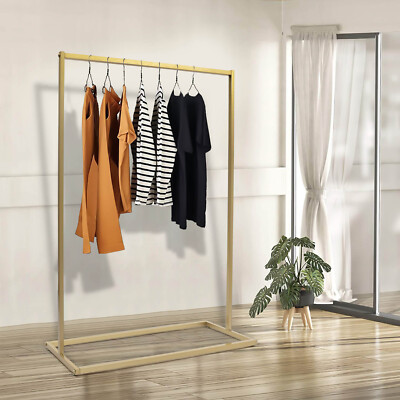 Heavy Duty Metal Garment Rack Modern Clothing Rail Clothing Store Free Standing
