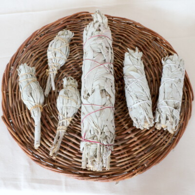Weißer Salbei Räucherbündel - White Sage Smudge Stick - zur Hausreinigung