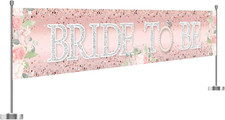 Large Bride to Be Banner Bridal Shower Backdrop Banner Wedding Lawn Yard Garden