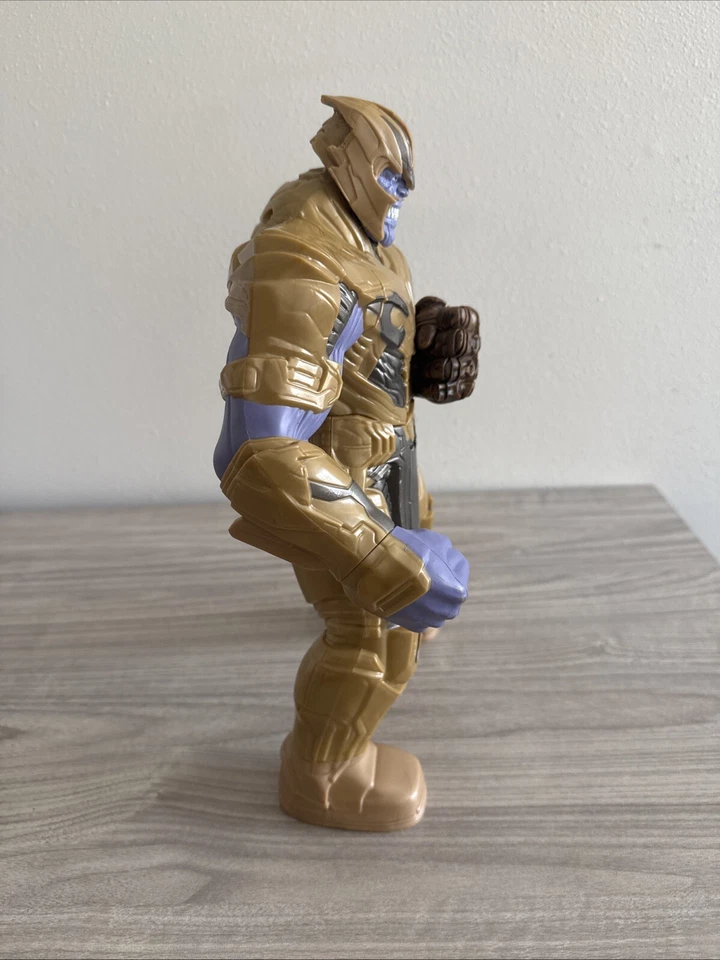Marvel Avengers Endgame Titan Hero Thanos 14" Figure Power Punch Sound Hasbro   - Image 4 of 4