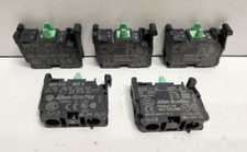 LOT OF 5 GUARANTEED ALLEN-BRADLEY 10A 690V N.O. CONTACT BLOCKS 800F-X10