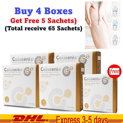 4x COLLAKENKO Plus CK Fish Collagen Peptide Nourish Knee Bone Osteoarthritis 