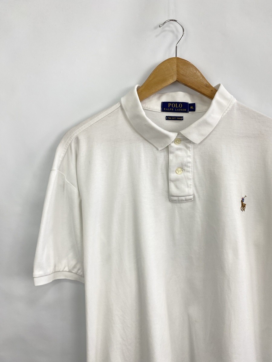 Polo Ralph Lauren ポロシャツ XL ホワイト 大きいサイズ メンズ POLO RALPH LAUREN (ポロ ラルフローレン) 胸ロゴ