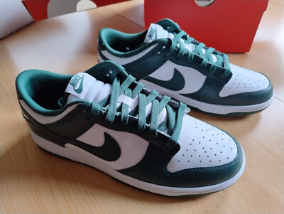 Nike Dunk Low Retro White Team Green White 9.5 Größe 43