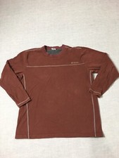 Columbia Sweater Mens XL Brown Pullover Long Sleeve Crew Neck Stitched