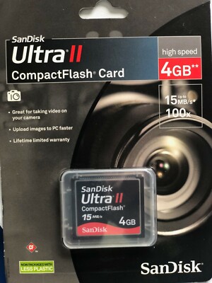 ScanDisk 4GB Ultra II Compact Flash Card 