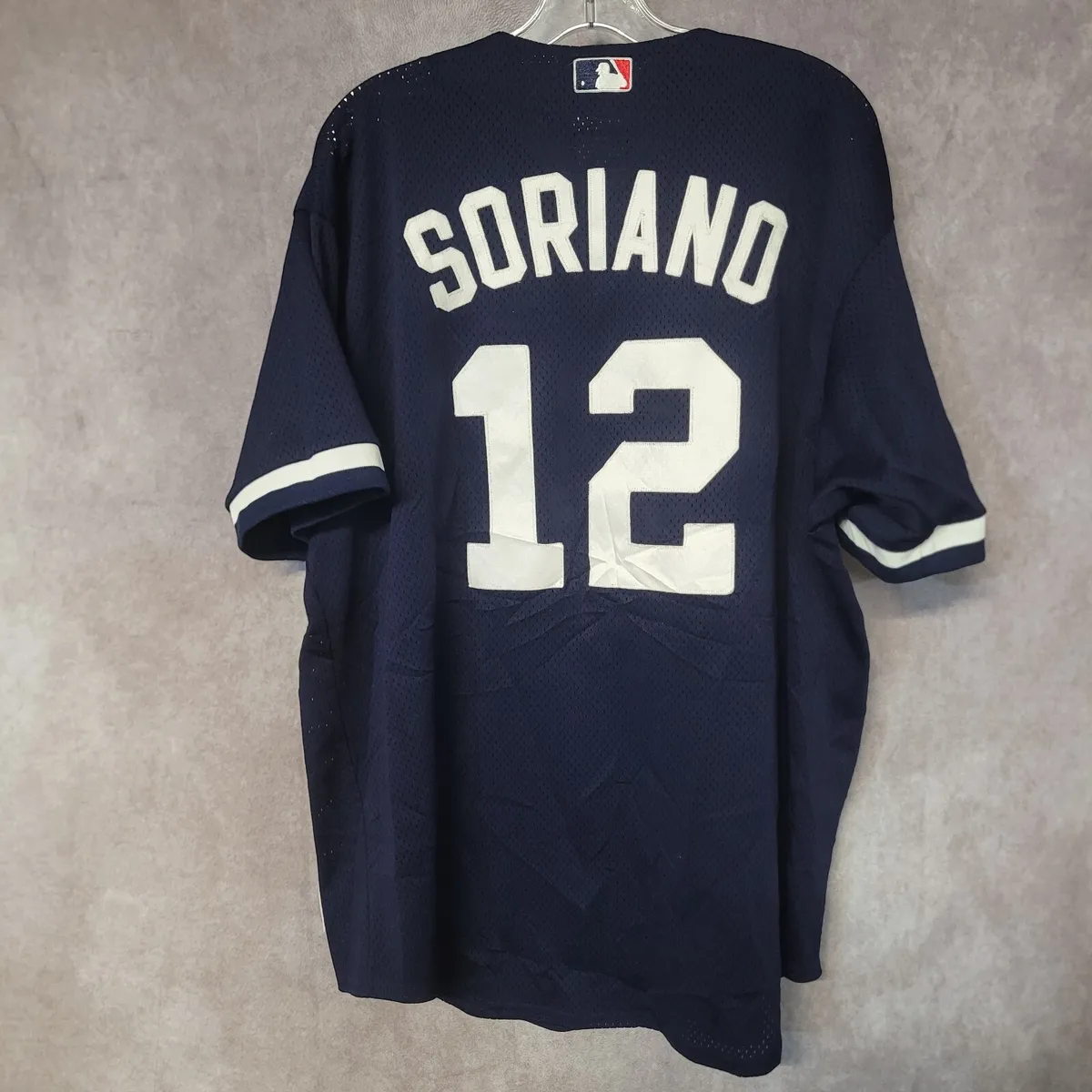 Vintage Majestic Authentic NY New York Yankees Alfonso Soriano 12 Jersey  Mens XL