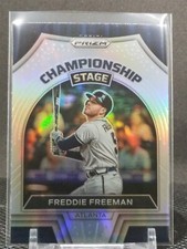 2022 Panini Prizm Baseball Freddie Freeman Championship Stage Silver Prizm