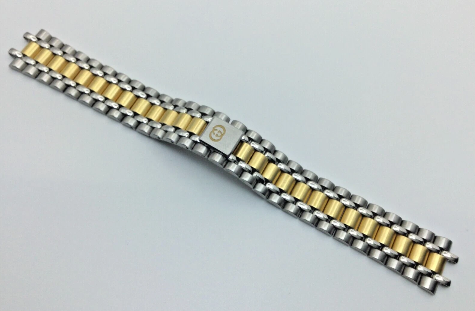 BRACELET DE MONTRE GUCCI ORIGINAL 16 MM POUR 8000 L BICOLORE