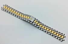 16MM ORIGINAL GUCCI WATCH BAND BRACELET FOR 8000L TWO-TONE