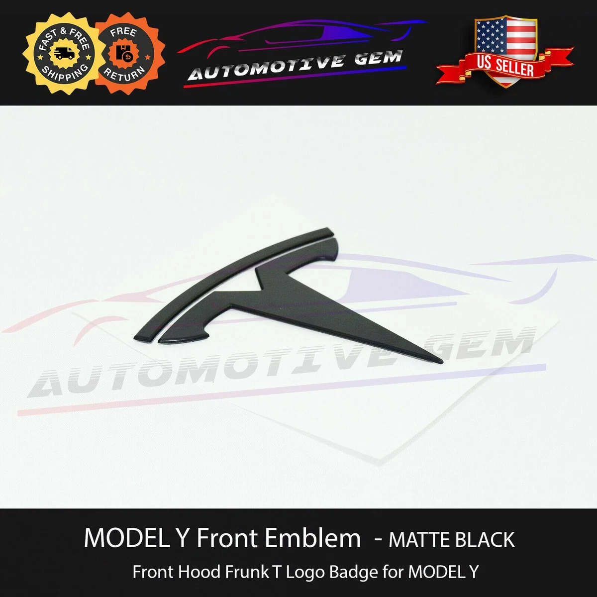 Tesla black sale emblem model y
