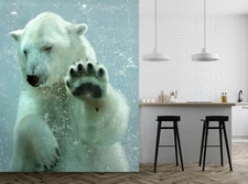 3D Animal Polar Bear G9288 Wallpaper Wall Murals Removable Self-adhesive Erin