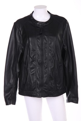 CECIL Faux Leather Jacket XL black NEW