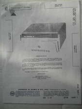 PHOTOFACT R.C.A. VICTOR MODEL AP-1 RECORD PLAYER SERVICE MANUAL 