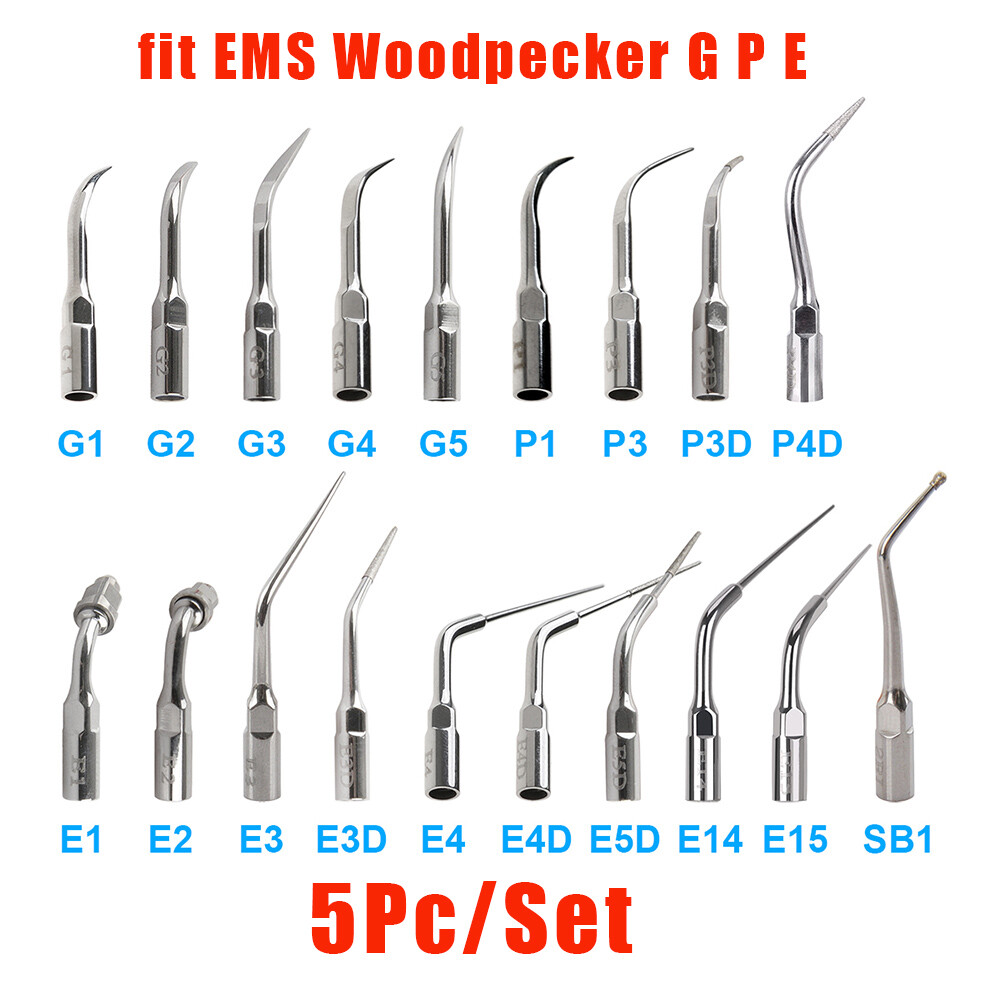 Woodpecker Dental Piezo Ultrasonic Scaler Endo Perio Tips Fit EMS
