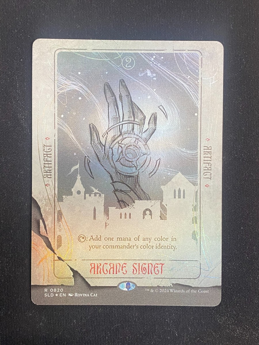 Arcane Signet (Sketch Foil) Secret Lair Rovina Cai (MTG) | eBay