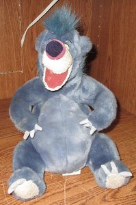 Disney Store Baloo Plush Jungle Book Stuffed Animal 12