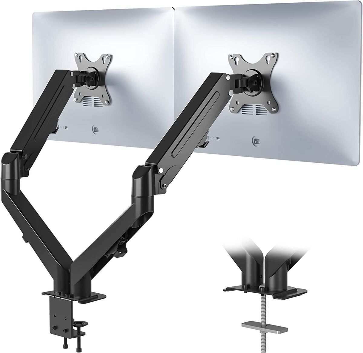 Dual Double Monitor Stand BONTEC for 13-27 inch LCD LED PC Screens