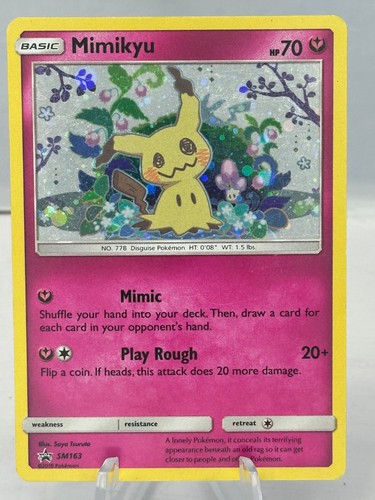 Mimikyu SM163 Sun & Moon Promo Holo Promo 70 HP English Pokémon TCG