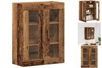 HäNgeschrank Wohnzimmer Wandschrank Altholz-Optik 69,5X34X90 Cm Holzwerkstoff