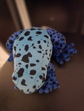 Zappi Co 100% Recycled Plush Poison Dart Frog Blue Toy 