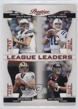 2011 Prestige League Leaders Matt Schaub Peyton Manning Philip Rivers HOF n1u