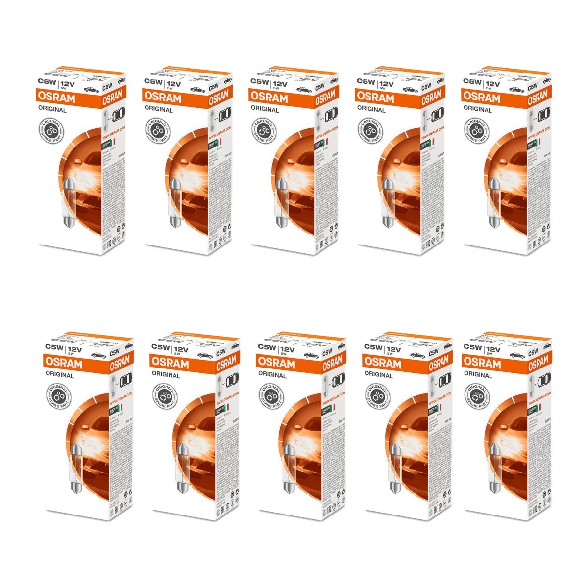 OSRAM 6418 Lampade C5W, 12V, 5W - Immagine 2