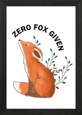 Zero Fox Given Illustration gerahmtes Wandbild Poster Leinwanddruck Bild