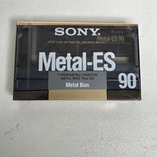 SONY   METAL  ES  90  TYPE IV   BLANK CASSETTE TAPE (1) (SEALED)