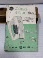 Vintage GE General Electric Portable Mixer Info & Recipe Booklet No M37 #14168