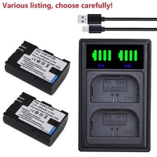 LP-E6 Battery or Wall Charger for Canon EOS 7D Mark II, 60D, 60Da, 70D, 80D 7DSV