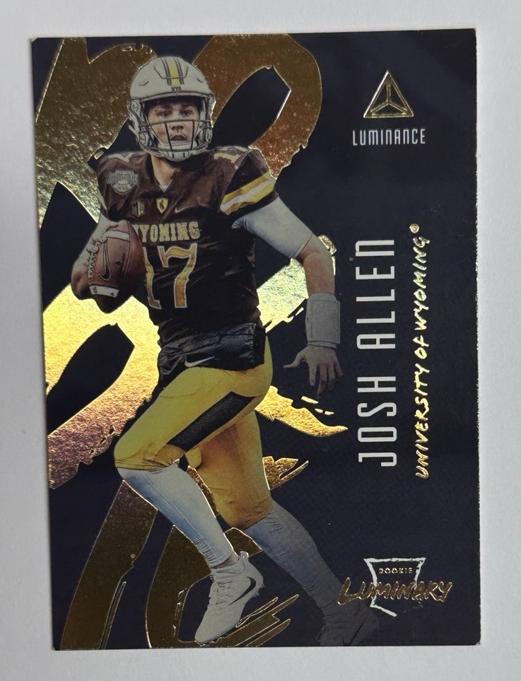 2018 Panini Luminance Gold Luminary Josh Allen Rookie RC #12