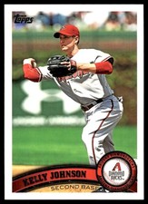 Kelly Johnson 2011 Topps #419 Diamondbacks MLB READ FREE SHIPPING AutographDen