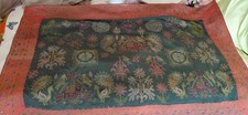 vintage wall hanging W Elaphants, Flowers.