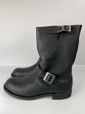 Red Wing Indian Motorcycle 4312 Worthington Engineer Boots Black
